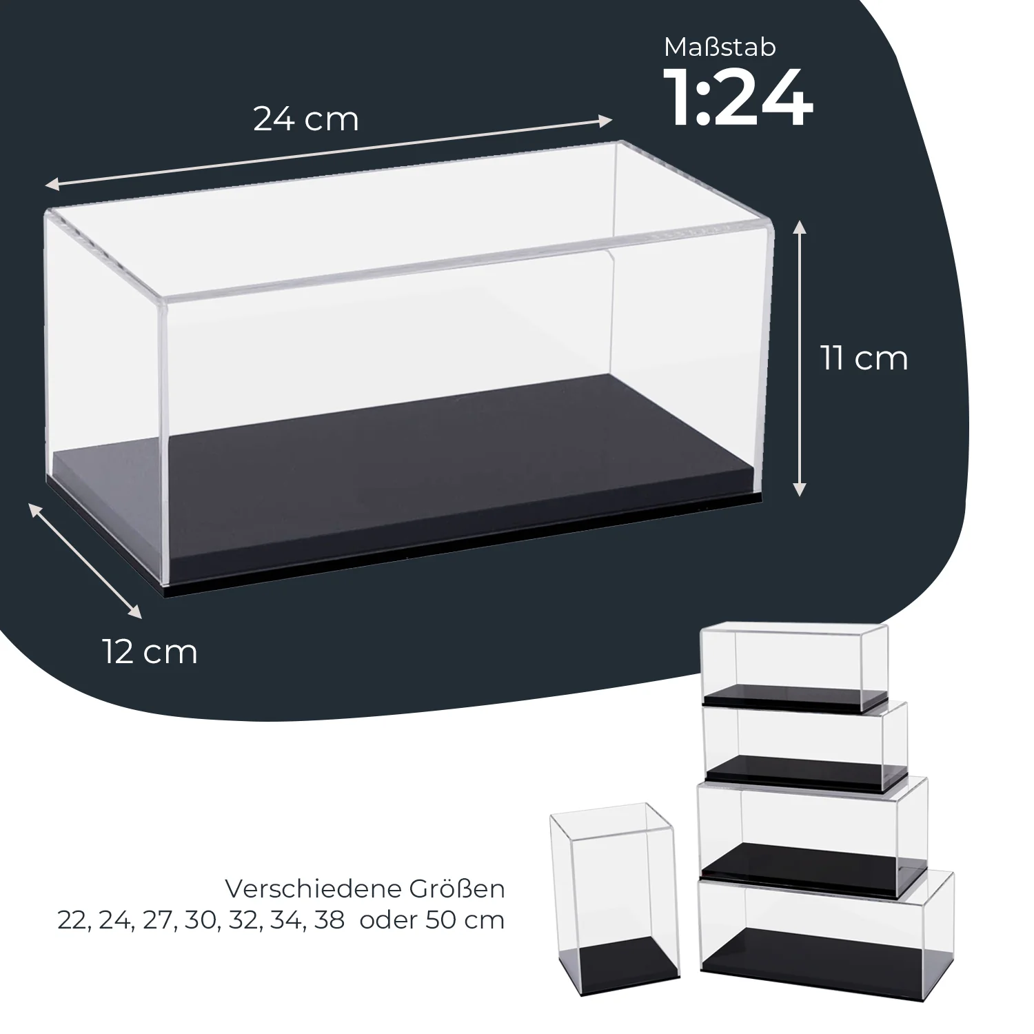 Acryl Vitrine für Modellautos, Figuren, HMF 46800 - Image 5
