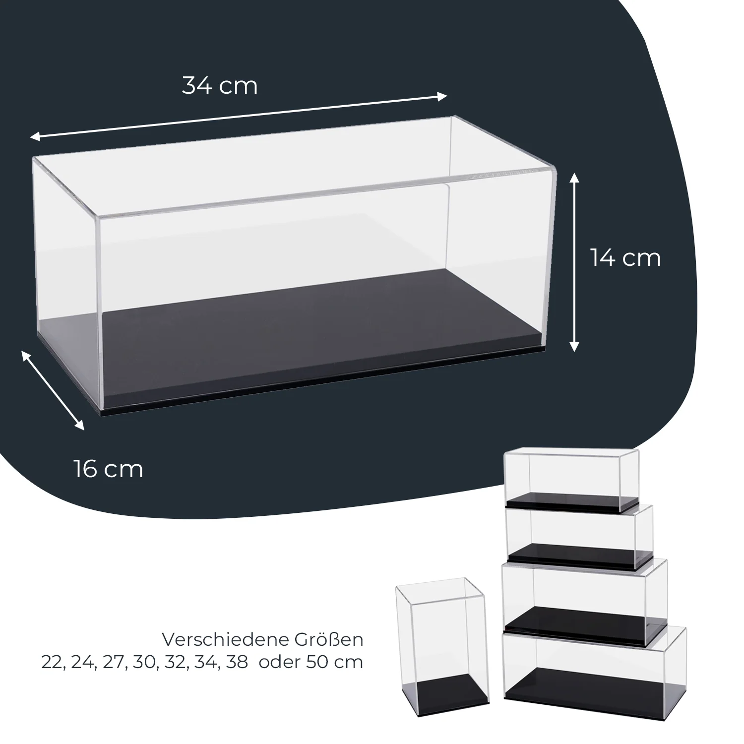 Acryl Vitrine für Modellautos, Figuren, HMF 46800 - Image 59