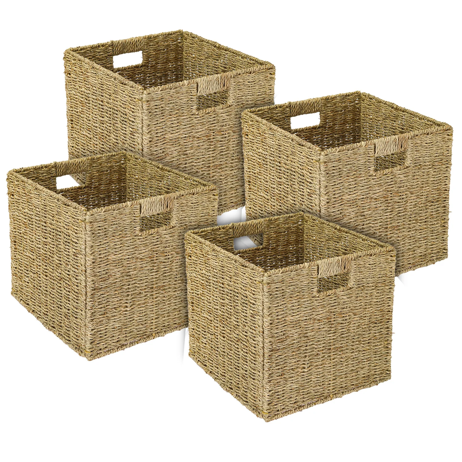 Aufbewahrungskorb geflochten aus Seegras passend für Kallax, 32 x 34,5 x 32 cm - Image 15