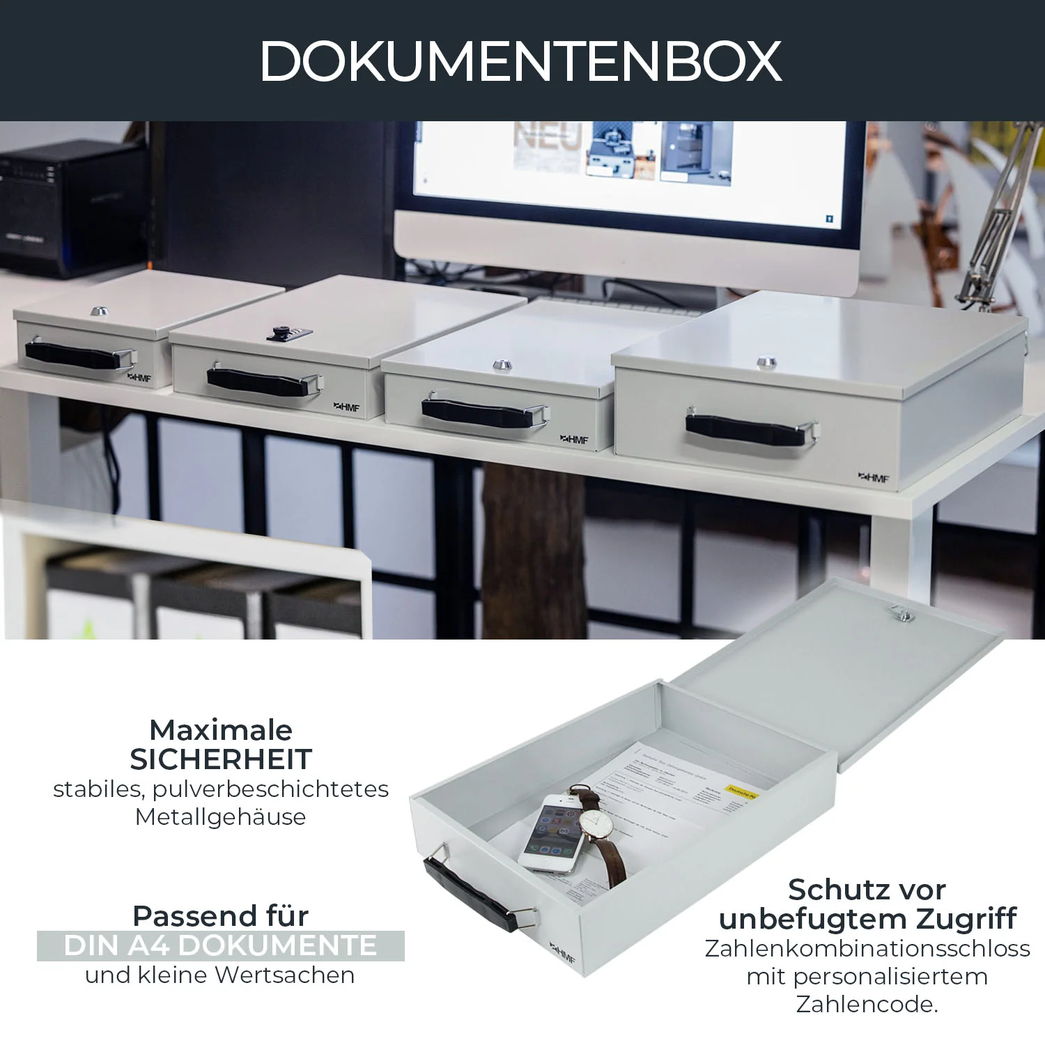 Dokumentenkassette, HMF 14000, Lichtgrau - Image 26