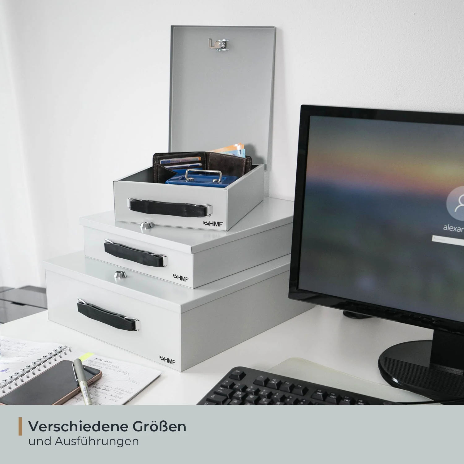 Dokumentenkassette, HMF 14000, Lichtgrau - Image 30