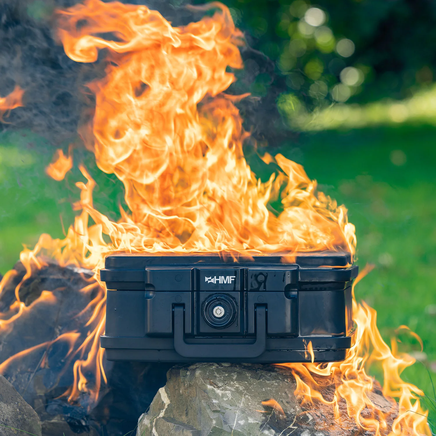 Feuerfeste Wasserdichte Dokumentenbox, HMF 250451, DIN A5, Schwarz - Image 16