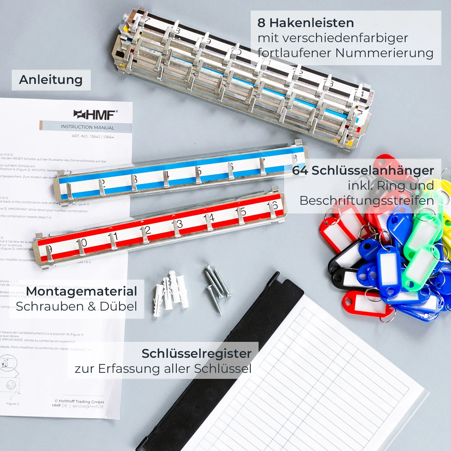 HMF 13600 Schlüsselschrank mit Zahlencode, Schlüsselkasten - Image 14