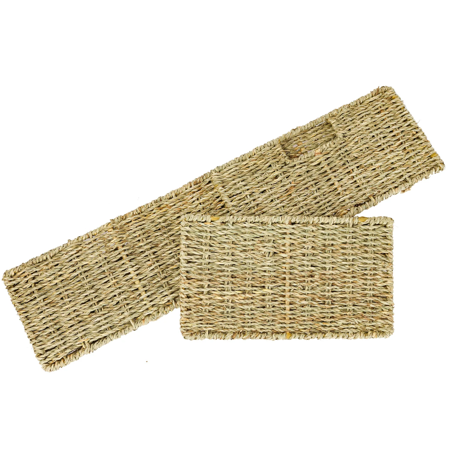 HMF Aufbewahrungskorb geflochten aus Seegras, passend für Kallax halbes Fach, 30 x 34 x 15 cm - Image 12