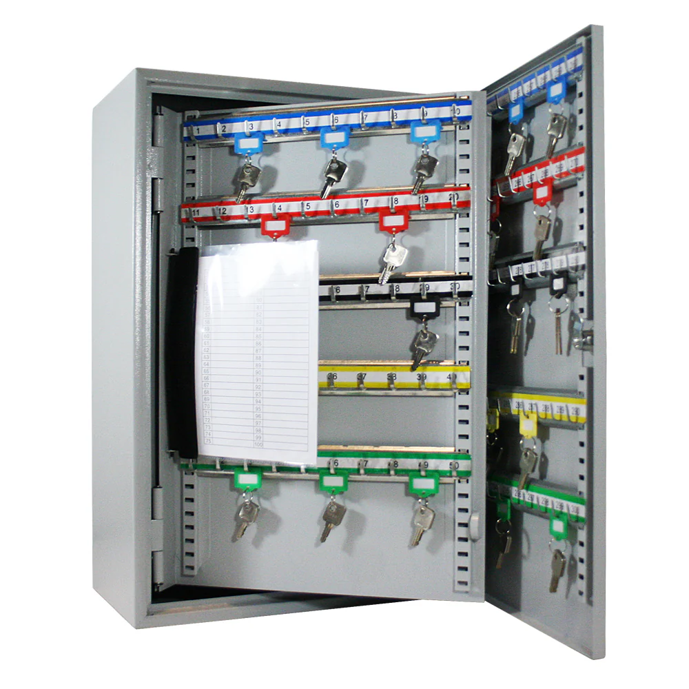 Schlüsselschrank groß aus Stahl, abschließbarer Schlüsselkasten für Büro, Verwaltung oder Fuhrpark, HMF, 13500, 42-1170 Schlüsselhaken - Image 52
