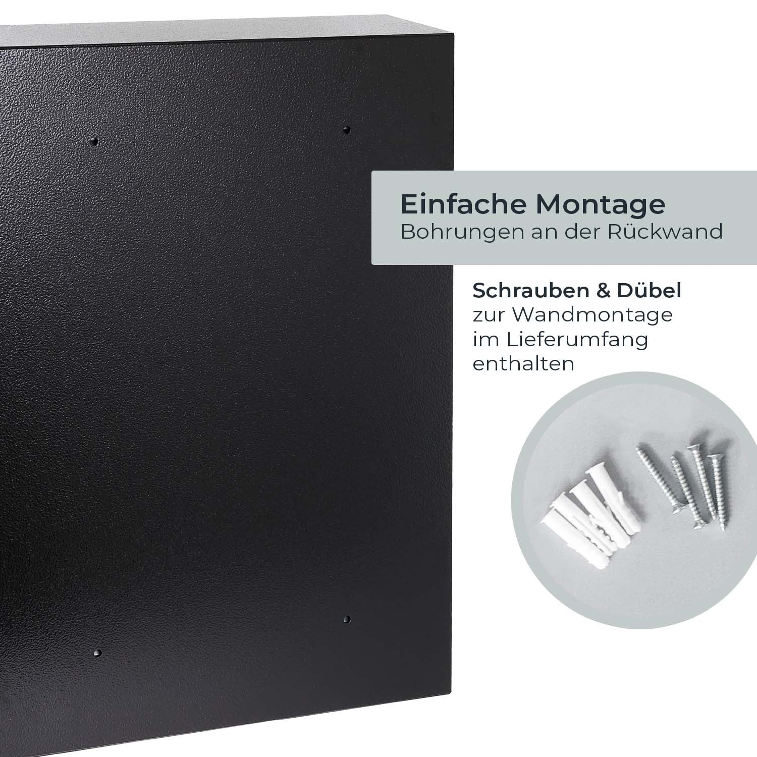 Schlüsselschrank groß aus Stahl, abschließbarer Schlüsselkasten für Büro, Verwaltung oder Fuhrpark, HMF, 13500, 42-1170 Schlüsselhaken - Image 69