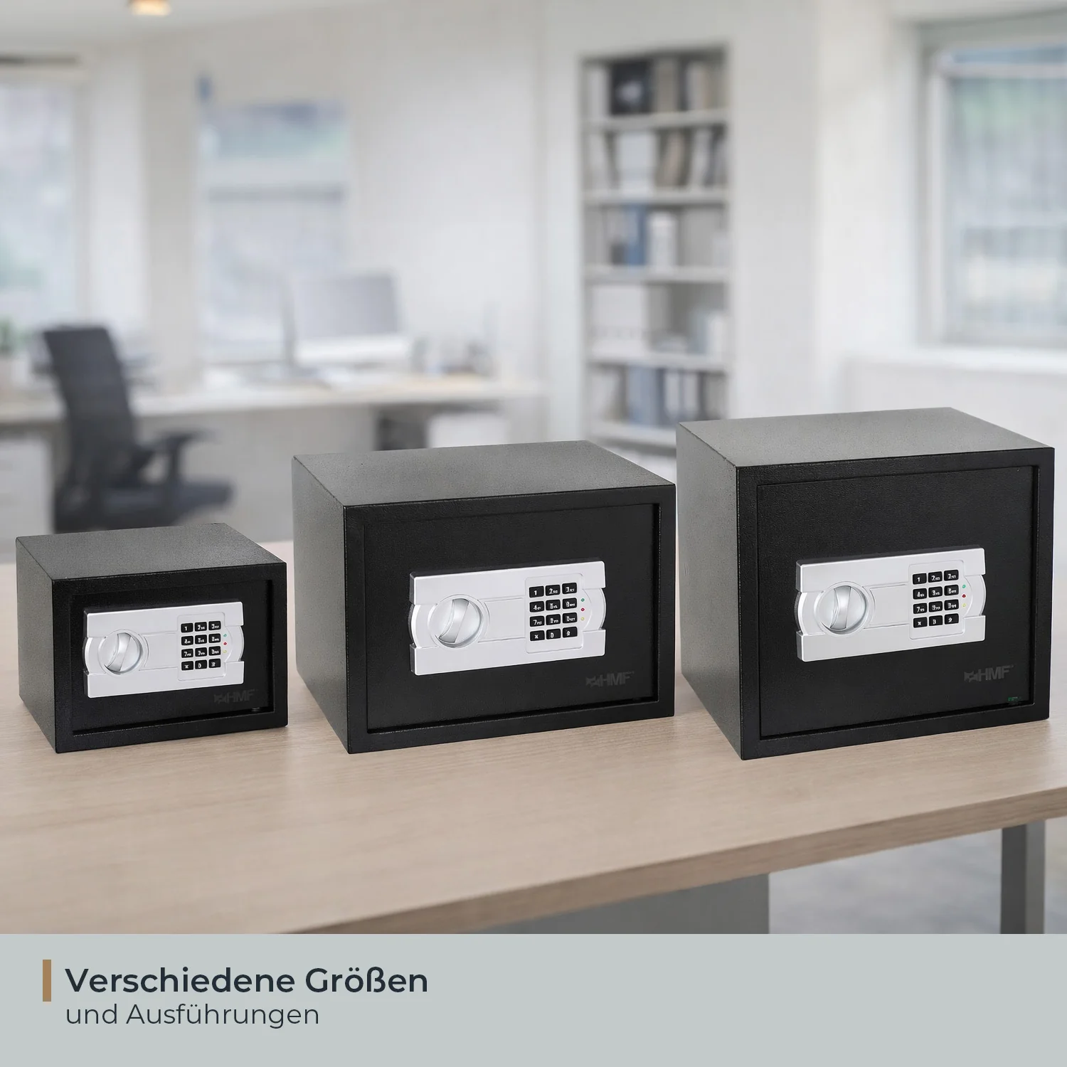 Tresor für Zuhause, Hotel oder Büro, Möbeltresor mit Zahlenschloss, HMF 46120 - Image 60